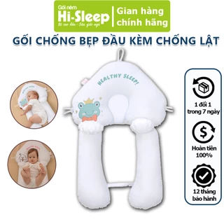Gối chống bẹp đầu cho bé HI-SLEEP thiết kế đa năng kèm gối ôm định hình tránh méo đầu cho trẻ