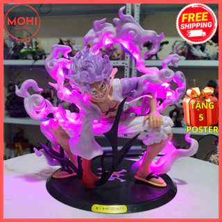 Mô hình Luffy Gear 5 Nika Joy Boy bản cao cấp tư thế chiến đấu, cao 20cm - Mô hình One Piece ( Tặng Poster miễn phí )