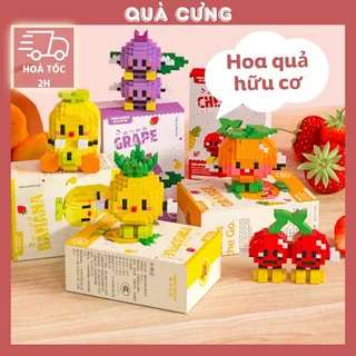 [HOẢ TỐC] Quà tặng mô hình lắp ráp Trái cây dễ thương tặng sinh nhật, tặng người yêu