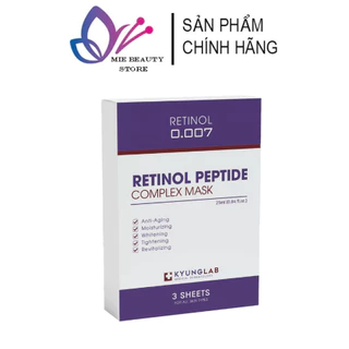 Mặt Nạ Retinol Kyung Lab Hàn Quốc, Retinol Mask Dưỡng Trắng Da  Se Khít Lỗ Chân Lông Hộp 3 Miếng