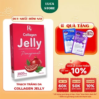 Thạch Lựu giảm cân thạch Collagen Jelly lựu đỏ giúp đẹp da ngừa lão hoá giảm mụn chính hãng