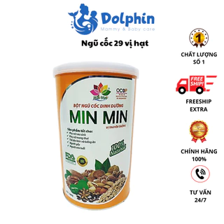 Ngũ cốc Min Min 29 hạt tốt cho phụ nữ sau sinh, phụ nữ mang thai, trẻ táo bón, người gầy, người cao tuổi, thừa cân