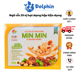 Ngũ cốc Min Min vị truyền thống với 29 hạt cao cáp tốt cho phụ nữ sau sinh, phụ nữ mang thai, trẻ táo bón, người gầy