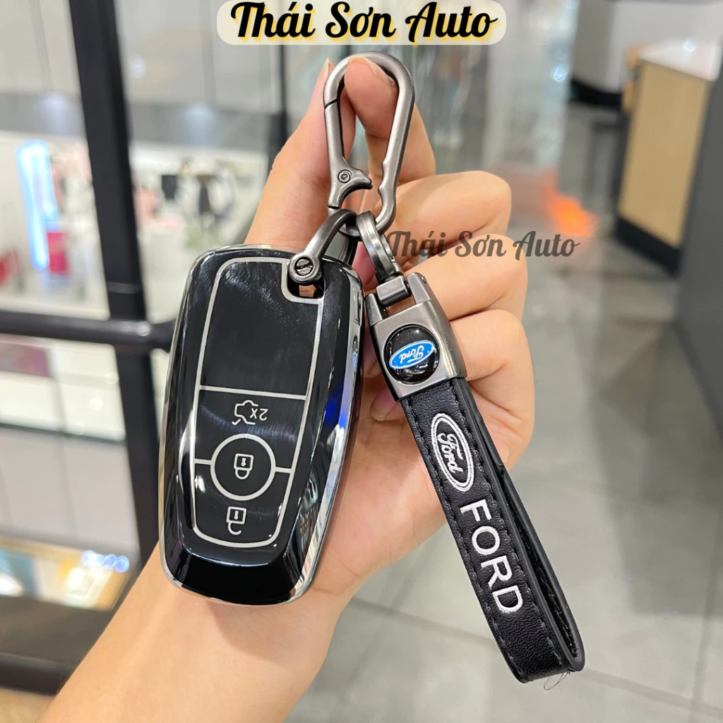 Ốp khoá Ford Everest kèm móc logo biểu tượng Ford
