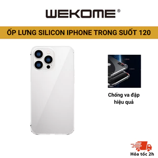 Ốp Lưng chính hãng WEKOME 120 Silicon trong suốt IPhone 12/12 Pro Max 13/13 Pro Max 14/14 pro plus promax