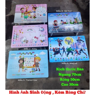 🌱Bàn xếp học sinh đa năng 4 Chân Nhựa Cao Cấp - Kích Thước 50 x 70cm🌱