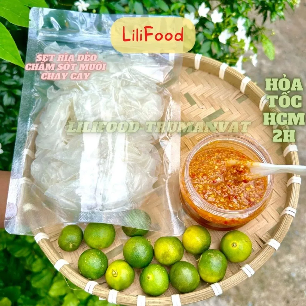 [ SET Bánh Tráng - Muối Sốt LiliFood ] - Bánh Tráng Phơi Sương Chấm Muối Sốt Siêu Ngon - Cay Bá Cháy Lilifood