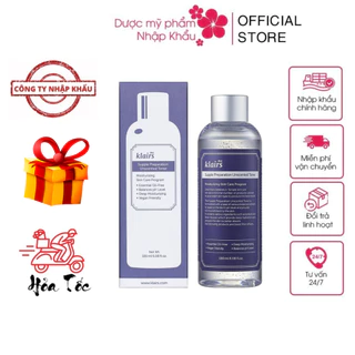 Nước hoa hồng Dear, Klairs Supple Preparation Unscented Toner - Toner Klairs Không Mùi, Dưỡng Ẩm 180ml