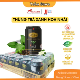 [Chính hãng] Thùng Trà Xanh Hoa Nhài JJ (24 Lon x 300ml) - Thương hiệu Singapore