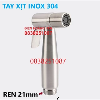 Đầu vòi xịt Inox 304 ren đầu vào 21mm