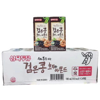 Sữa óc chó đậu đen hành nhân Hàn Quốc SAHMYOOK 1 thùng 24 hộp, 190ml/hộp [ DATE 2025]