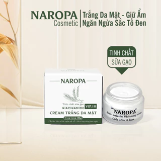 Kem Trắng Da Mặt NAROPA Whitening (30gam) chuyên dùng ban ngày, cấp ẩm, nâng tông da, chống bắt nắng nhẹ ngừa sắc tố đen