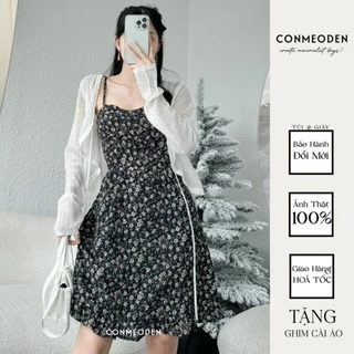 Đầm Hoa Nhí 2 Dây Xoè CONMEODEN - ALOHA DRESS