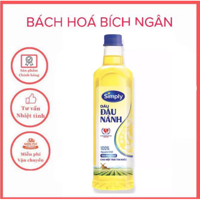 dầu ăn đậu nành simply 1lit