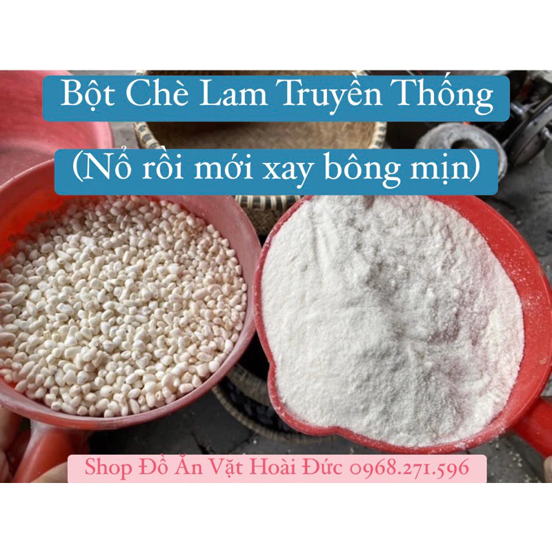 1kg Bột nếp nổ làm chè lam từ gạo nếp nhung quê thơm ngon, dẻo quánh (Sỉ 3x)