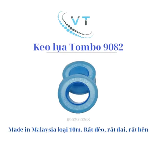 1 cuộn băng keo non Tombo 9082, băng keo lụa, băng tan 10m/cuộn hàng Malaysia