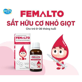 Sắt hữu cơ Femalto nhỏ giọt thơm ngon, không táo bón