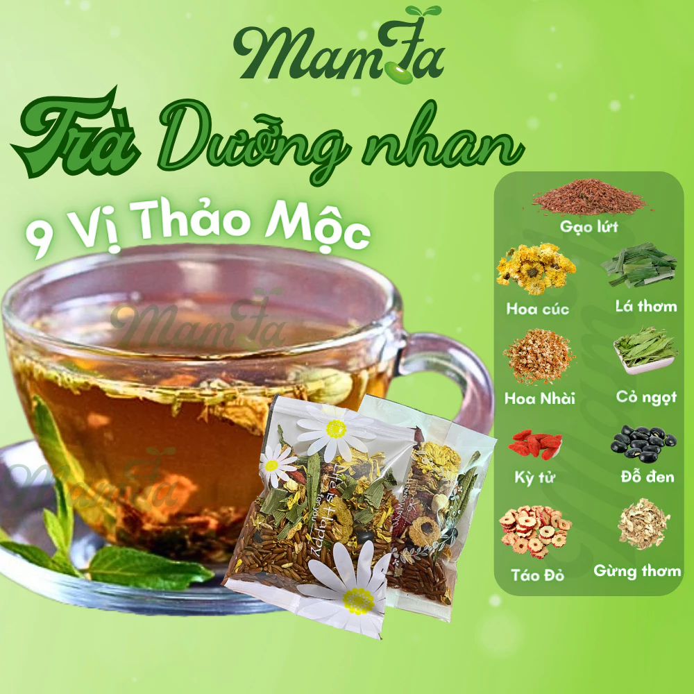 [Quà+Miễn Ship]Trà dưỡng nhan vị trà hoa cúc trà thảo mộc Mamfa trà detox cơ thể giảm cân đẹp da ngọt thanh tự nhiên