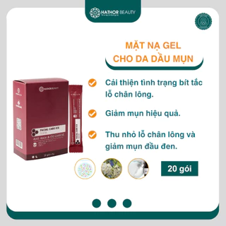 Mặt nạ gel thạch Hathor Beauty loại bỏ mụn, bã nhờn và sáng da hiệu quả Hộp 20 gói