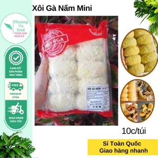 Xôi Gà Nấm mini, túi 10 chiếc, giao hàng hỏa tốc Hà Nội