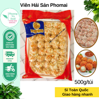 Viên Hải Sản Phomai, túi 500g, giao hỏa tốc Hà Nội