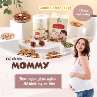 Combo 2 Hộp [1kg] Ngũ Cốc Bầu Mommy 40 Loại Hạt - Dinh Dưỡng Cho Mẹ Bầu [𝐂𝐇𝐈́𝐍𝐇 𝐇𝐀̃𝐍𝐆]