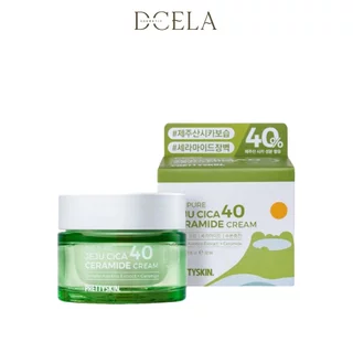 Kem Dưỡng Ẩm Làm Dịu Da Rau Má PrettySkin Jeju Cica 40 Ceramide Cream 52ml