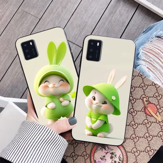 Ốp lưng oppo a16 in hình thỏ siêu dễ thương