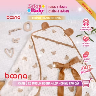 Choàng ủ xô 4 lớp cotton muslin cao cấp Zelo baby