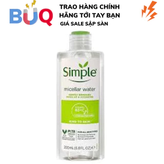 Nước Tẩy Trang SIMPLE Dịu Nhẹ Kind To Skin Micellar Water 200ml