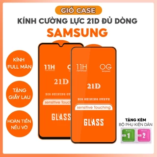 Kính cường lực 21D Samsung Full Màn hình M10 M11 M20 M21 M30 M30s M32 5G M33 M31 M31s M51 M52 M53