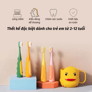 Bàn Chải Đánh Răng Khủng Long ALIX Cho Trẻ Em Từ 2 Đến 12 Tuổi (Màu Ngẫu Nhiên)