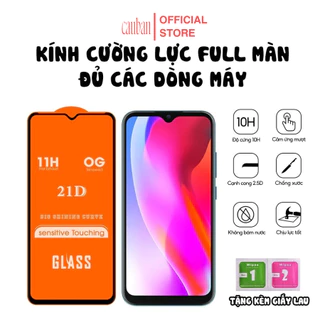 Kính cường lực Xiaomi Redmi Full Màn Hình 9D, 21D 10/Note 9/Note 8/Note 7/Pro/Mi 11 lite/10T/9T/9C/9A/9s/8A/9s cao cấp