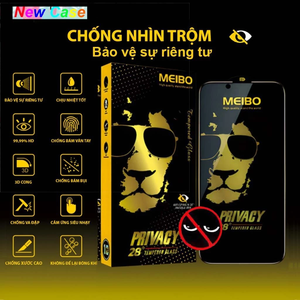 Cường lực chống nhìn trộm Meibo Vivo V20, V20 SE, V21, V21 5G, V21E, V21E 5G, V23E, V23E 5G, V25, V27E, V27E 5G meibo