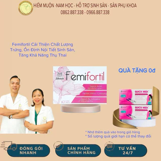 Femifortil Bổ Trứng Tăng Khả Năng Thụ Thai