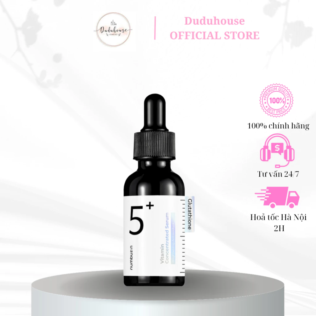Serum Dưỡng Trắng Numbuzin No5+ Vitamin Concentrated Brightening Antioxidant 30ml Duduhouse
