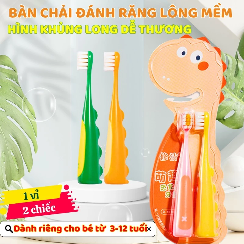 Bàn Chải Đánh Răng Cho Bé Kumo Lông Siêu Mềm Vệ Sinh Răng Miệng