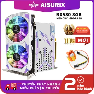 AISURIX RGB Card màn hình VGA RX 580 8GB Colorful AMD GPU GDDR5 256Bit PC Gaming