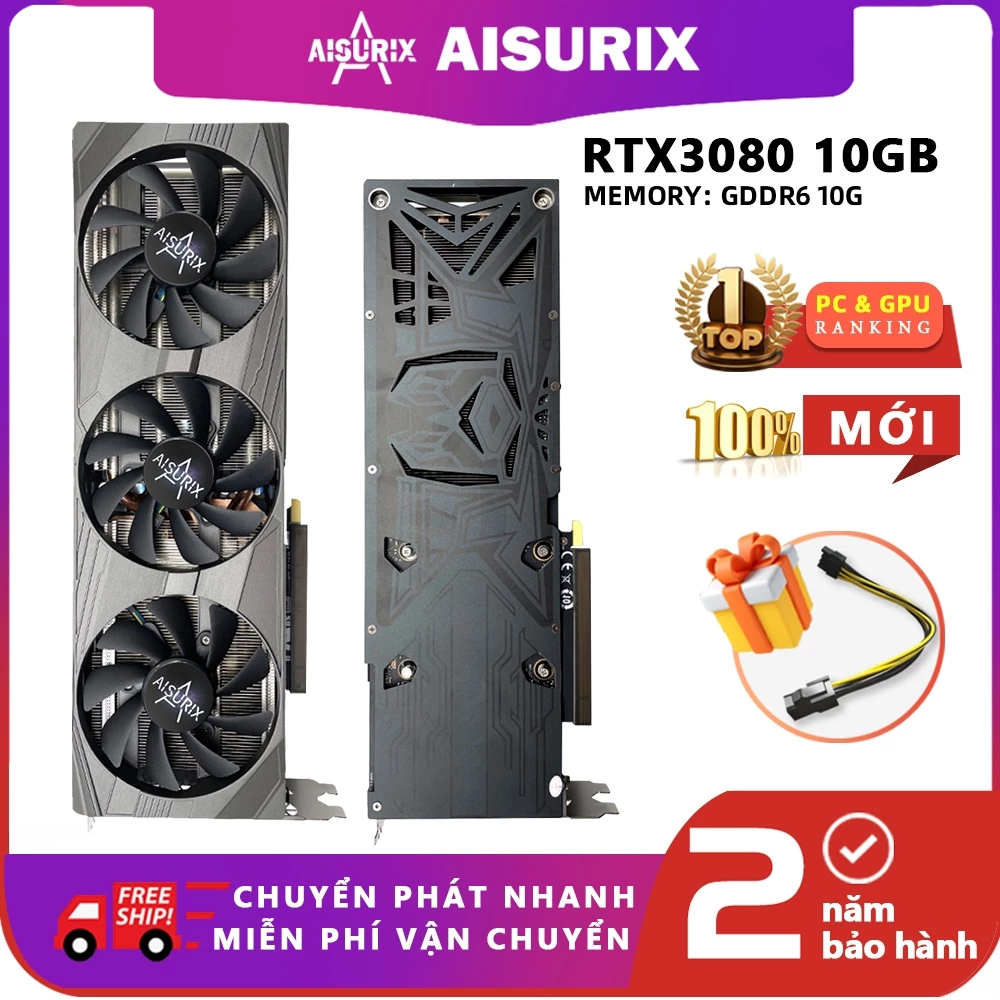 AISURIX RTX3080 10G Gaming Card màn hình VGA NVIDIA