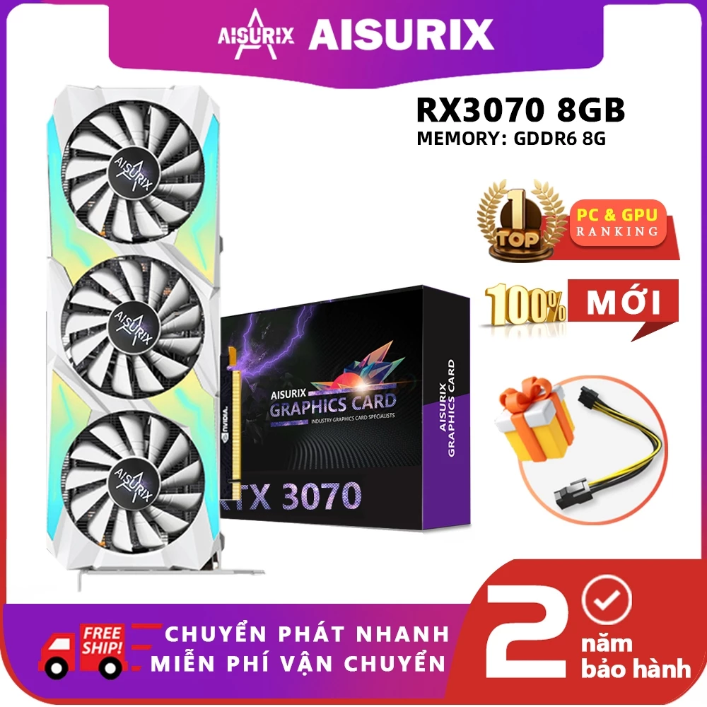 AISURIX RTX3070 8GB Card màn hình VGA GPU Gaming
