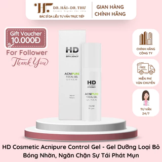 [CHÍNH HÃNG CÔNG TY] HD Cosmetic Acnipure Control Gel - Gel Dưỡng Loại Bỏ Bóng Nhờn, Ngăn Chặn Sự Tái Phát Mụn