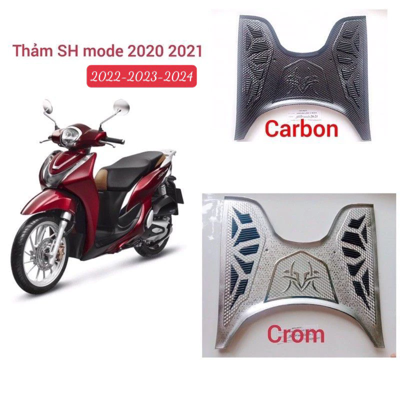 thảm để chân,lót sàn xe sh mode 2024-2023-2022-2021-2020 crom