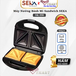 Máy Nướng Bánh Mì Sandwich SEKA  SK560 | SK-550 (SK550) Cho Bữa Sáng Tiện Dụng - Hàng Chính Hãng