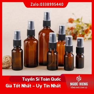 Chai Xịt Phun Sương ♥️ Lọ Đựng Tinh Dầu Thủy Tinh 50ML/100ML Có Van Phun Sương Chiết Tinh Dầu Khuếch Tán, Dầu Thơm