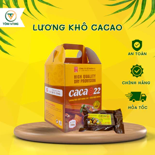 Lương khô cacao quân đội - Tổng Kho Lương Khô Tôm Vàng - Hộp 700g