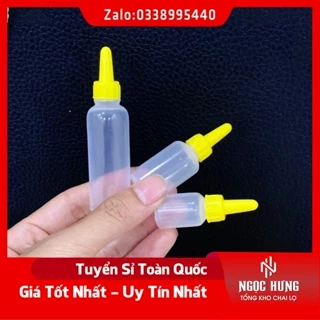 Combo 1000c Chai Nhựa Nhỏ Mắt 5ml/10ml/20ml - Chai Chiết Mực - Ống Hút Mụn/Máu Bầm - Dụng Cụ Spa