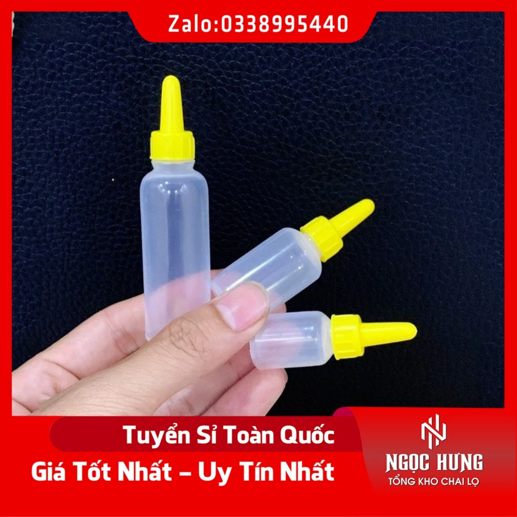 100 Lọ Nhựa Nhỏ Mắt 5ml/10ml/20ml - Chai Chiết Mực, Hương Liệu - Chai Nhỏ Giọt - Chai Lọ Chiết Mỹ Phẩm - Dụng Cụ Spa