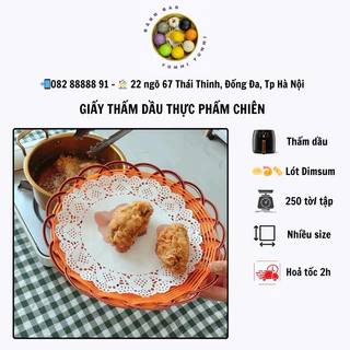 (250 tờ/ tập) Giấy THẤM DẦU thực phẩm chiên ,nướng