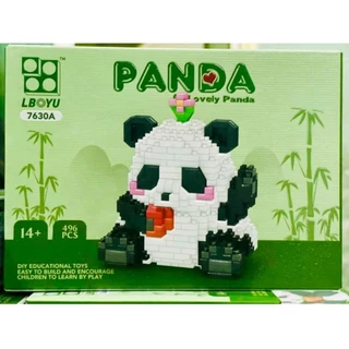 Mô Hình Lắp Ráp Gấu Trúc Panda Siêu Dễ Thương