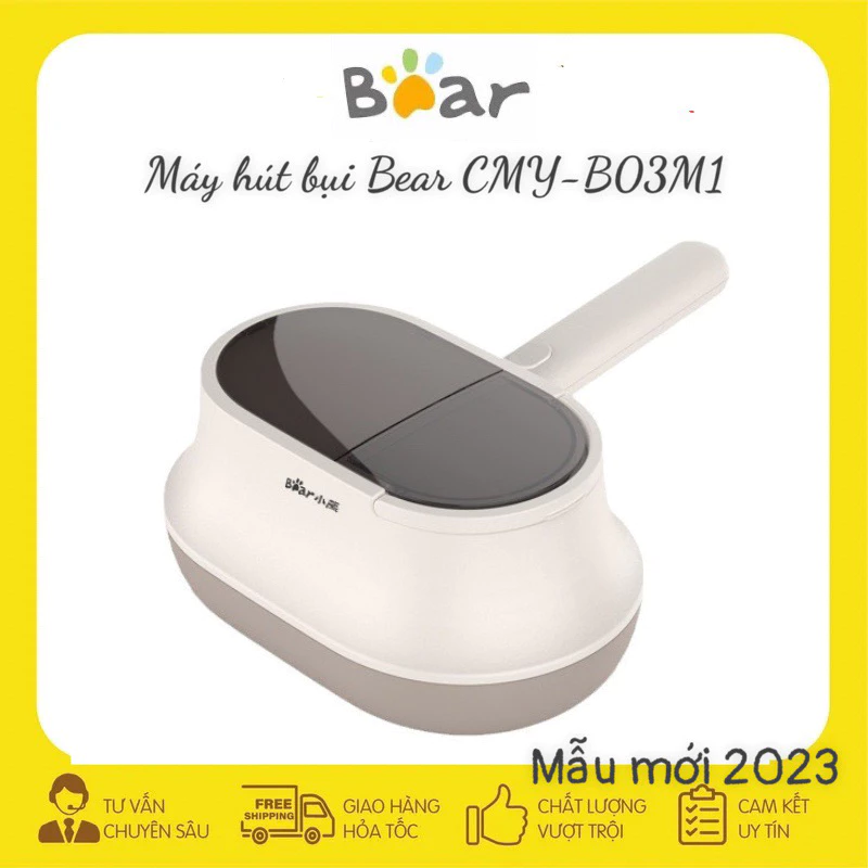 Máy hút bụi giường nệm đa năng Bear CMY-B03M12023 màu vàng mới nhất 2023 bảo hành 18 tháng